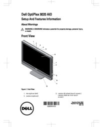 Per vedere il documento Dell OptiPlex 9020 All In One (Mid 2013) Manuale Utente